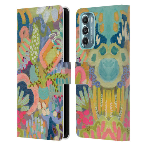 Suzanne Allard Floral Art Summer Fiesta Leather Book Wallet Case Cover For Motorola Moto G Stylus 5G (2022)