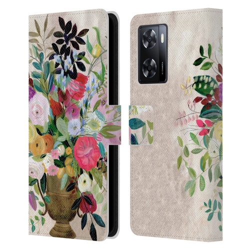 Suzanne Allard Floral Art Beauty Enthroned Leather Book Wallet Case Cover For OPPO A57s