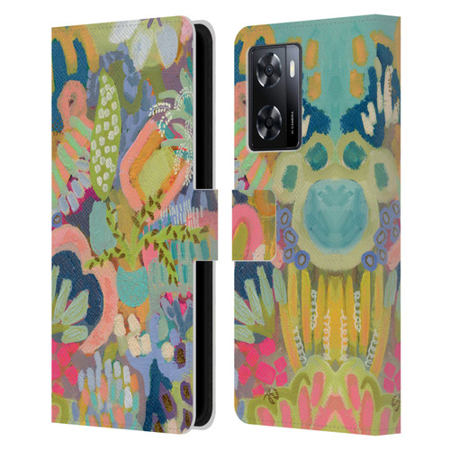 Suzanne Allard Floral Art Summer Fiesta Leather Book Wallet Case Cover For OPPO A57s