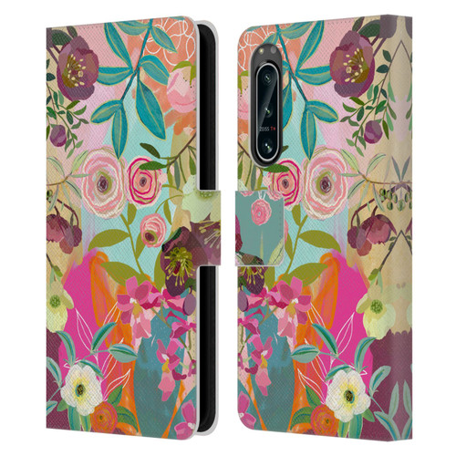 Suzanne Allard Floral Art Chase A Dream Leather Book Wallet Case Cover For Sony Xperia 5 IV