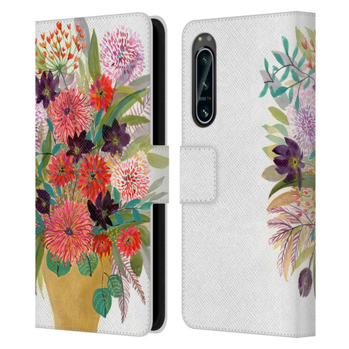 Suzanne Allard Floral Art Celebration Leather Book Wallet Case Cover For Sony Xperia 5 IV