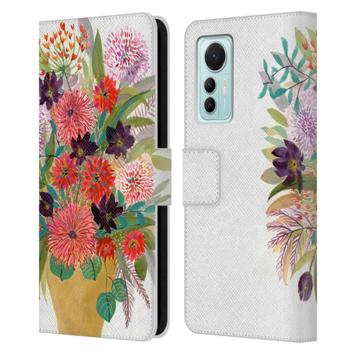 Suzanne Allard Floral Art Celebration Leather Book Wallet Case Cover For Xiaomi 12 Lite