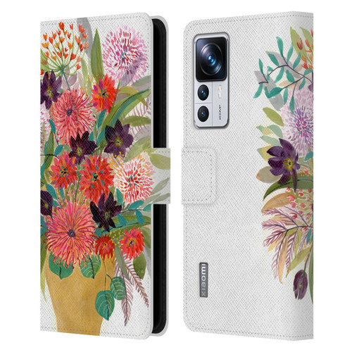 Suzanne Allard Floral Art Celebration Leather Book Wallet Case Cover For Xiaomi 12T Pro