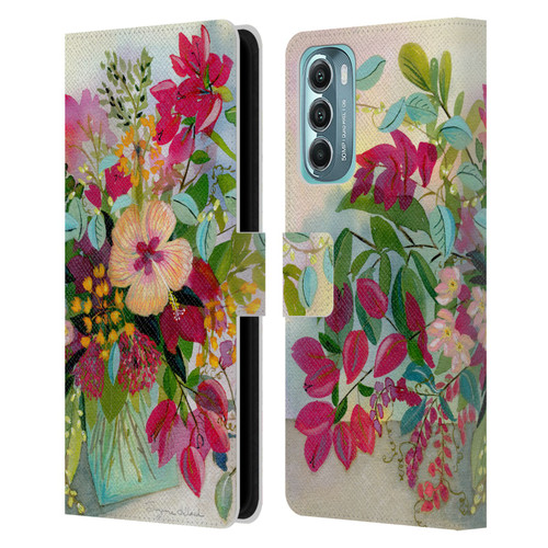 Suzanne Allard Floral Graphics Flamands Leather Book Wallet Case Cover For Motorola Moto G Stylus 5G (2022)
