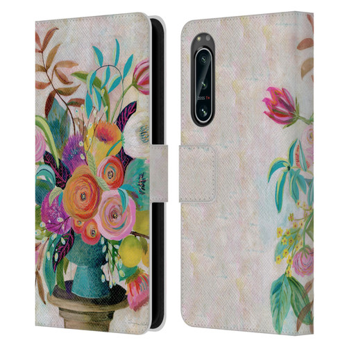 Suzanne Allard Floral Graphics Charleston Glory Leather Book Wallet Case Cover For Sony Xperia 5 IV