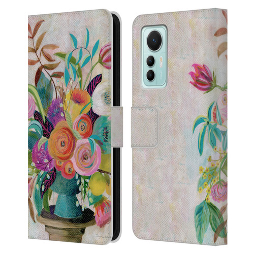 Suzanne Allard Floral Graphics Charleston Glory Leather Book Wallet Case Cover For Xiaomi 12 Lite