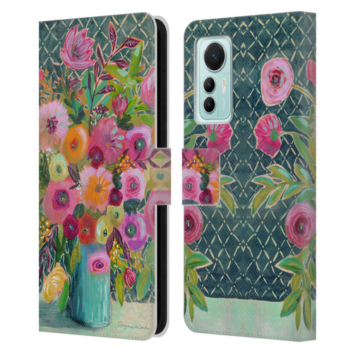 Suzanne Allard Floral Graphics Hope Springs Leather Book Wallet Case Cover For Xiaomi 12 Lite