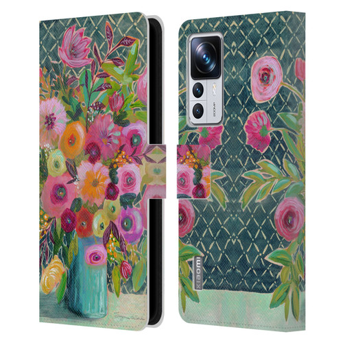 Suzanne Allard Floral Graphics Hope Springs Leather Book Wallet Case Cover For Xiaomi 12T Pro