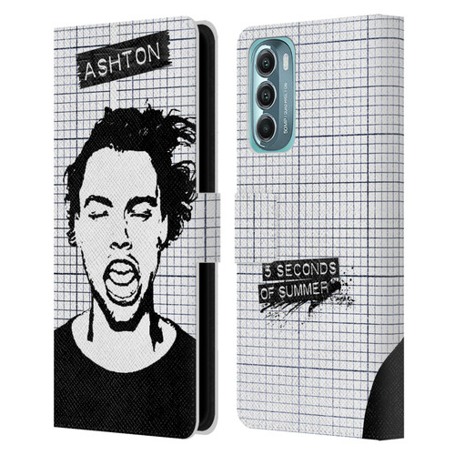 5 Seconds of Summer Solos Grained Ashton Leather Book Wallet Case Cover For Motorola Moto G Stylus 5G (2022)