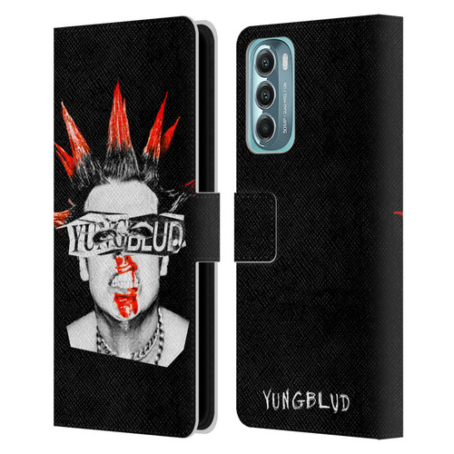 Yungblud Graphics Face Leather Book Wallet Case Cover For Motorola Moto G Stylus 5G (2022)