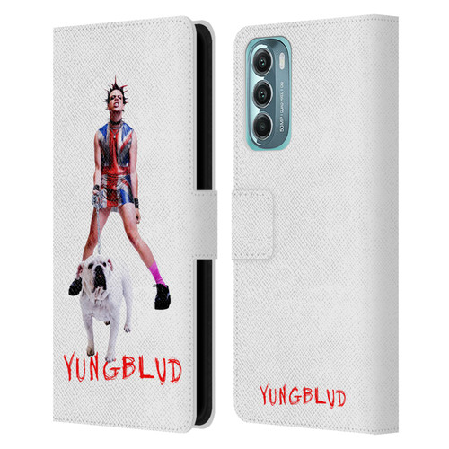 Yungblud Graphics Strawberry Lipstick Leather Book Wallet Case Cover For Motorola Moto G Stylus 5G (2022)