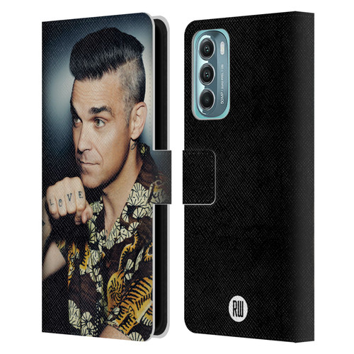 Robbie Williams Calendar Love Tattoo Leather Book Wallet Case Cover For Motorola Moto G Stylus 5G (2022)
