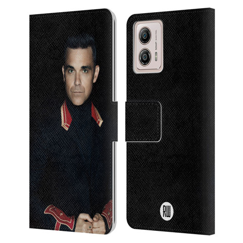 Robbie Williams Calendar Portrait Leather Book Wallet Case Cover For Motorola Moto G53 5G