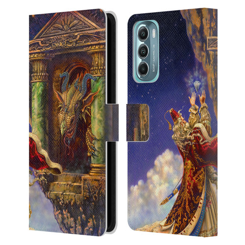 Myles Pinkney Mythical Dragon's Eye Leather Book Wallet Case Cover For Motorola Moto G Stylus 5G (2022)