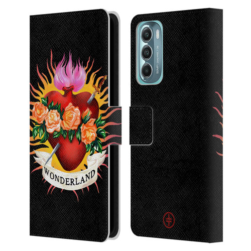 Take That Wonderland Heart Leather Book Wallet Case Cover For Motorola Moto G Stylus 5G (2022)