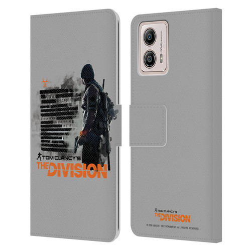 Tom Clancy's The Division Key Art Character Leather Book Wallet Case Cover For Motorola Moto G53 5G