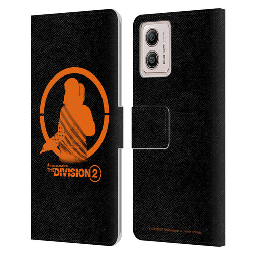 Tom Clancy's The Division 2 Characters Female Agent Leather Book Wallet Case Cover For Motorola Moto G53 5G