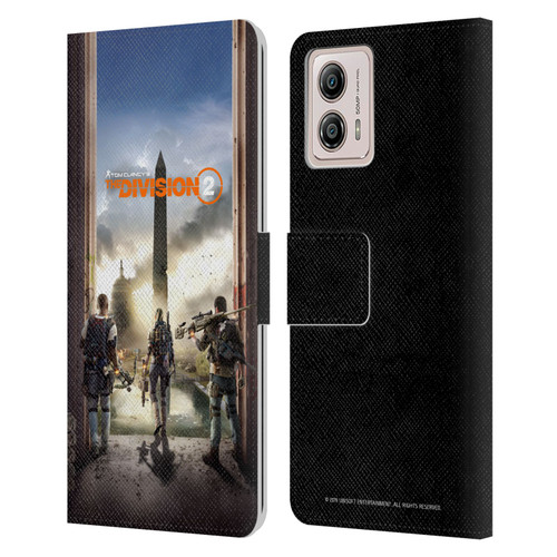 Tom Clancy's The Division 2 Characters Key Art Leather Book Wallet Case Cover For Motorola Moto G53 5G