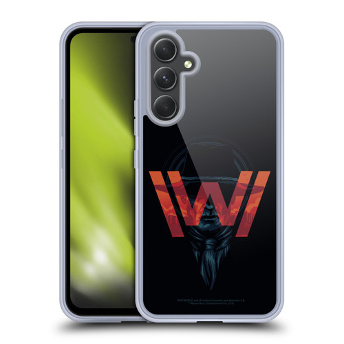 Westworld Logos Man In Black Soft Gel Case for Samsung Galaxy A54 5G