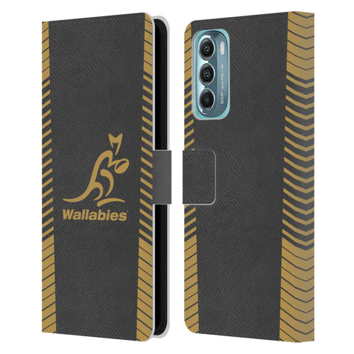 Australia National Rugby Union Team Wallabies Replica Grey Leather Book Wallet Case Cover For Motorola Moto G Stylus 5G (2022)