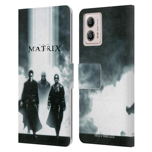 The Matrix Key Art Group 2 Leather Book Wallet Case Cover For Motorola Moto G53 5G