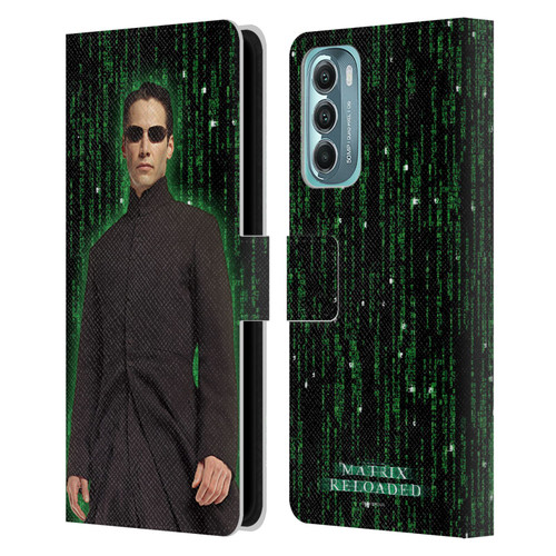 The Matrix Reloaded Key Art Neo 1 Leather Book Wallet Case Cover For Motorola Moto G Stylus 5G (2022)