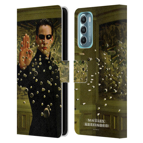 The Matrix Reloaded Key Art Neo 3 Leather Book Wallet Case Cover For Motorola Moto G Stylus 5G (2022)