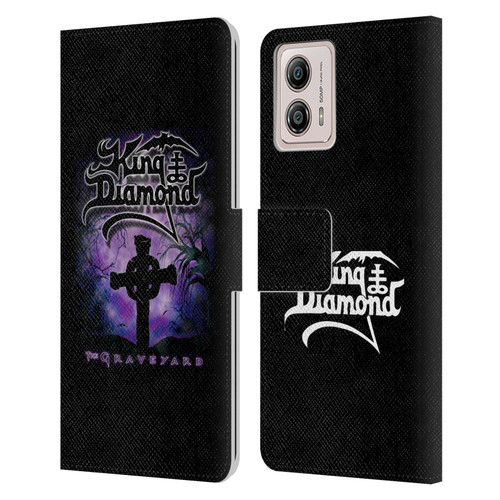 King Diamond Poster Graveyard Album Leather Book Wallet Case Cover For Motorola Moto G53 5G