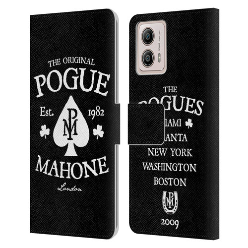 The Pogues Graphics Mahone Leather Book Wallet Case Cover For Motorola Moto G53 5G