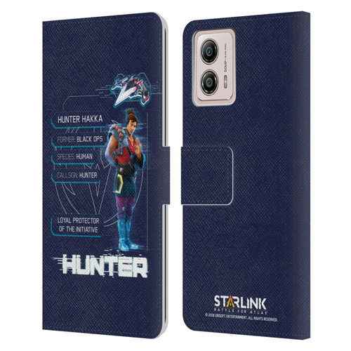 Starlink Battle for Atlas Character Art Hunter Leather Book Wallet Case Cover For Motorola Moto G53 5G