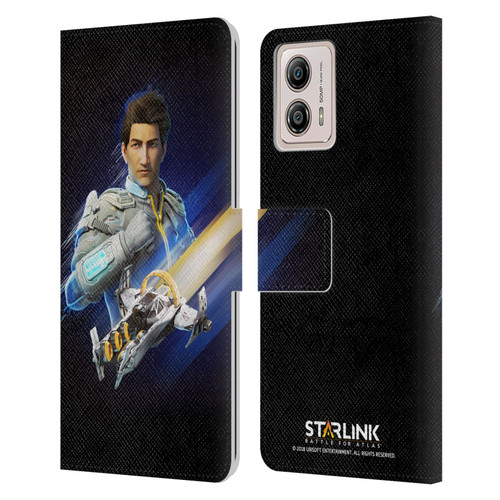 Starlink Battle for Atlas Character Art Mason Arana Leather Book Wallet Case Cover For Motorola Moto G53 5G