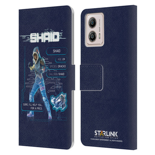 Starlink Battle for Atlas Character Art Shaid 2 Leather Book Wallet Case Cover For Motorola Moto G53 5G