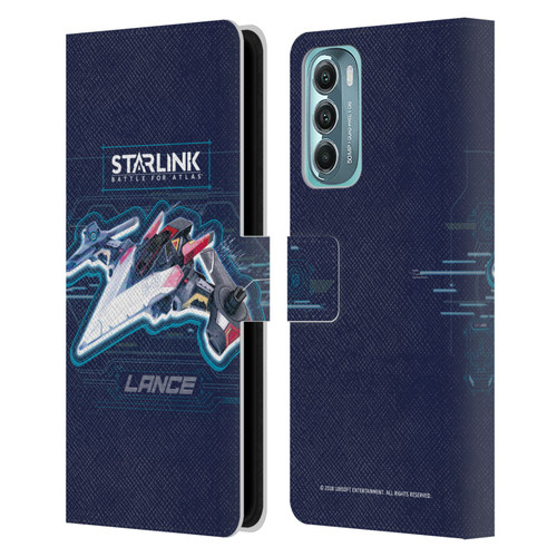 Starlink Battle for Atlas Starships Lance Leather Book Wallet Case Cover For Motorola Moto G Stylus 5G (2022)