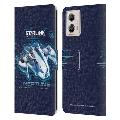 Starlink Battle for Atlas Starships Neptune Leather Book Wallet Case Cover For Motorola Moto G53 5G