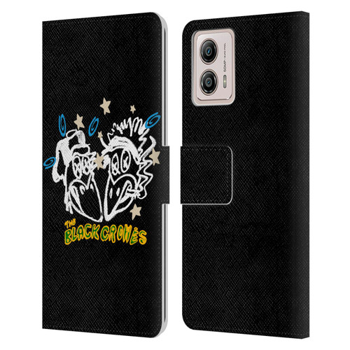 The Black Crowes Graphics Heads Leather Book Wallet Case Cover For Motorola Moto G53 5G