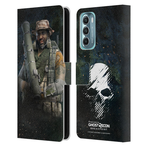 Tom Clancy's Ghost Recon Breakpoint Character Art Fixit Leather Book Wallet Case Cover For Motorola Moto G Stylus 5G (2022)