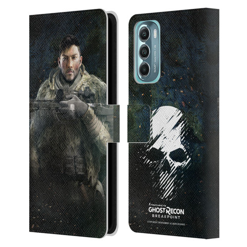 Tom Clancy's Ghost Recon Breakpoint Character Art Vasily Leather Book Wallet Case Cover For Motorola Moto G Stylus 5G (2022)