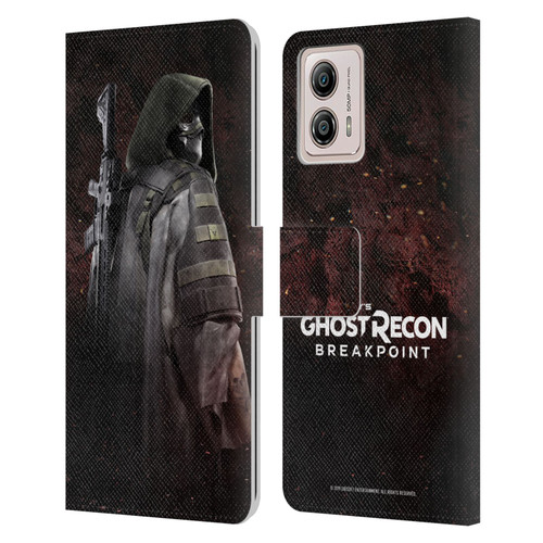 Tom Clancy's Ghost Recon Breakpoint Character Art Colonel Walker Leather Book Wallet Case Cover For Motorola Moto G53 5G