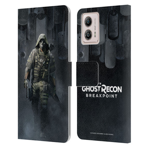 Tom Clancy's Ghost Recon Breakpoint Character Art Walker Poster Leather Book Wallet Case Cover For Motorola Moto G53 5G