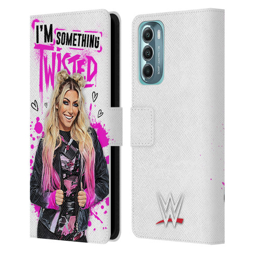 WWE Alexa Bliss Something Twisted Leather Book Wallet Case Cover For Motorola Moto G Stylus 5G (2022)