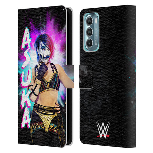 WWE Asuka Black Portrait Leather Book Wallet Case Cover For Motorola Moto G Stylus 5G (2022)
