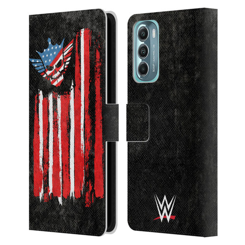 WWE Cody Rhodes American Nightmare Flag Leather Book Wallet Case Cover For Motorola Moto G Stylus 5G (2022)