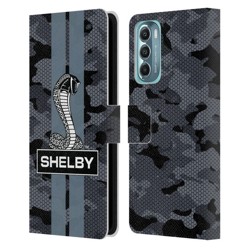 Shelby Logos Camouflage Leather Book Wallet Case Cover For Motorola Moto G Stylus 5G (2022)