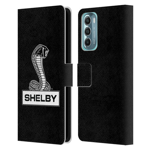 Shelby Logos Plain Leather Book Wallet Case Cover For Motorola Moto G Stylus 5G (2022)