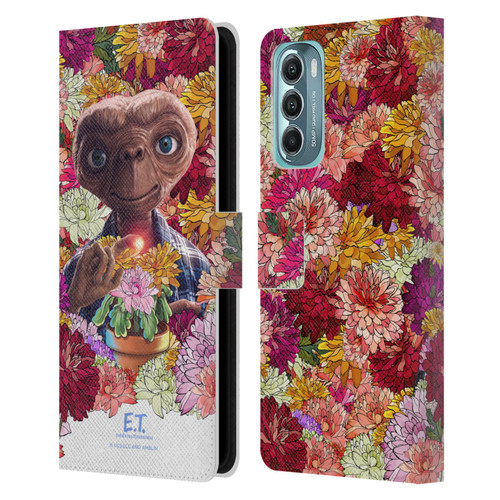 E.T. Graphics Floral Leather Book Wallet Case Cover For Motorola Moto G Stylus 5G (2022)