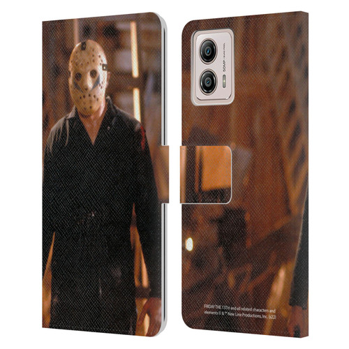 Friday the 13th: A New Beginning Graphics Jason Voorhees Leather Book Wallet Case Cover For Motorola Moto G53 5G