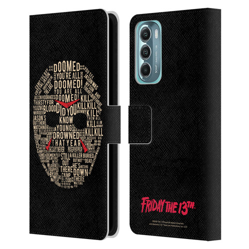 Friday the 13th 1980 Graphics Typography Leather Book Wallet Case Cover For Motorola Moto G Stylus 5G (2022)