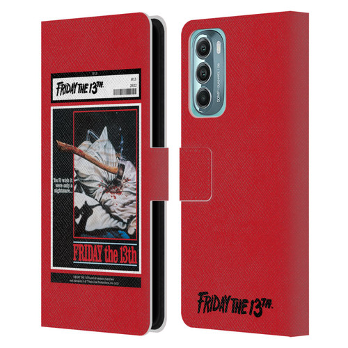 Friday the 13th 1980 Graphics Poster 2 Leather Book Wallet Case Cover For Motorola Moto G Stylus 5G (2022)