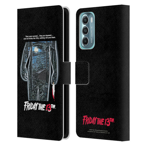Friday the 13th 1980 Graphics Poster Leather Book Wallet Case Cover For Motorola Moto G Stylus 5G (2022)