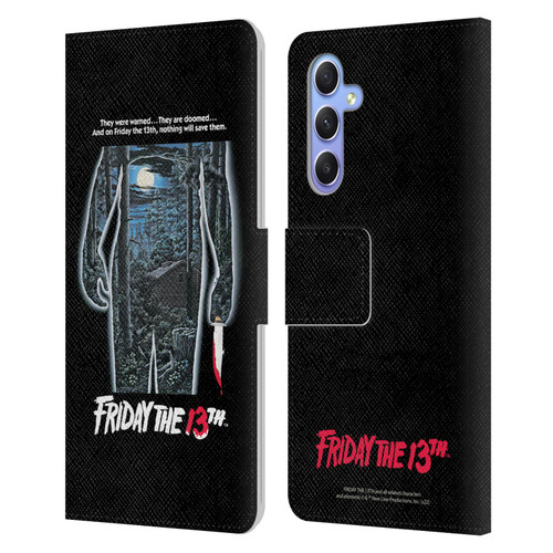 Friday the 13th 1980 Graphics Poster Leather Book Wallet Case Cover For Samsung Galaxy A34 5G